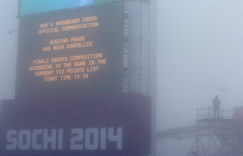 Illustration for article titled Sochi Organizers Attempt To Clear Fog With Giant Fans